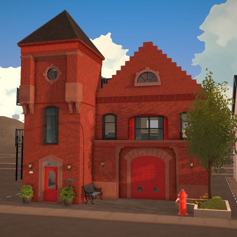 Fire station converted to home