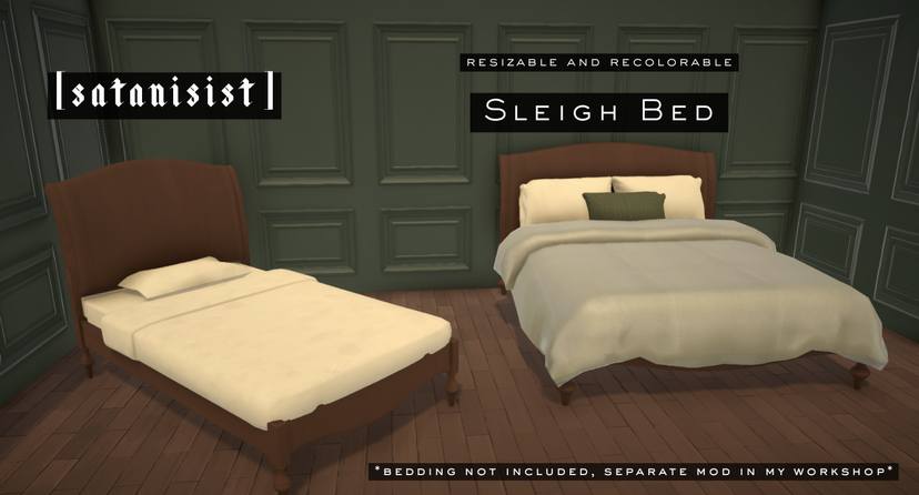 [satanisist] Sleigh Bed