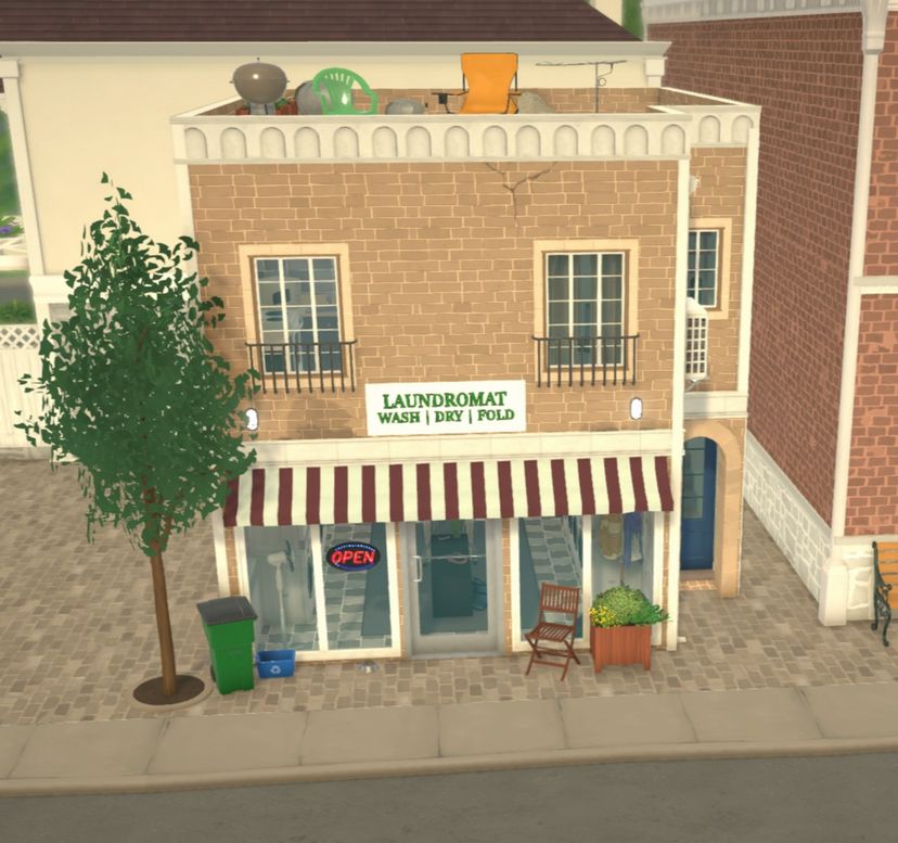 Laundromat and Apartment