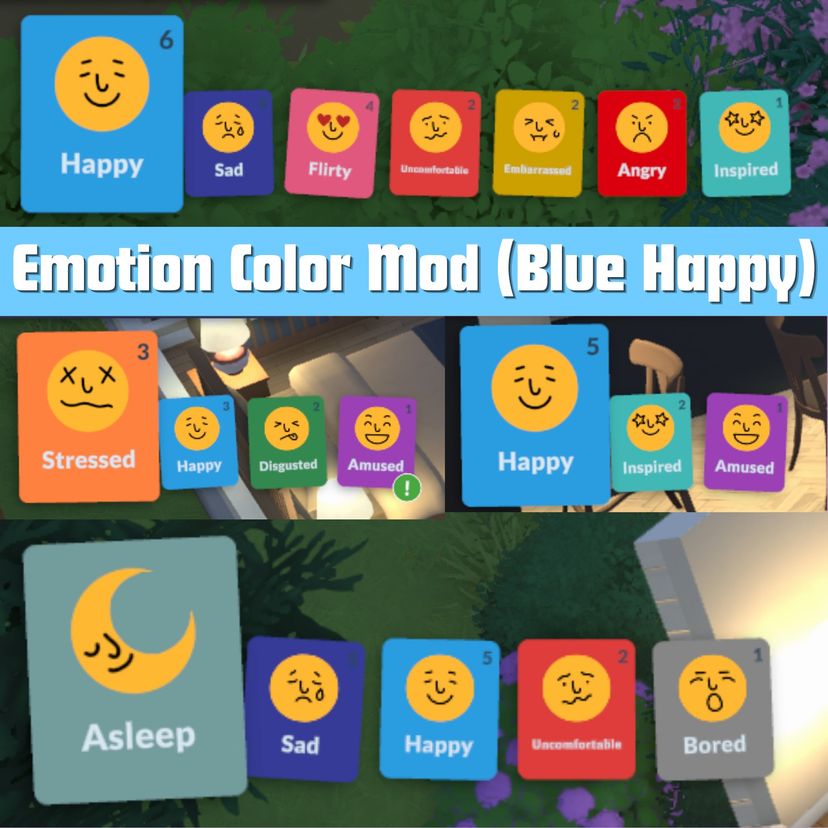 Emotion Colors with Blue Happy