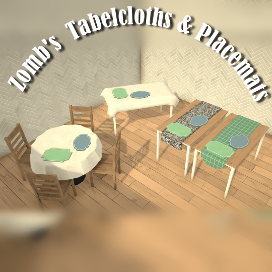 [Zomb] Tablecloth & Placemats