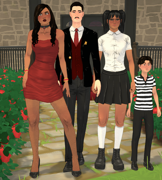 La familia Lápida/Goth Family
