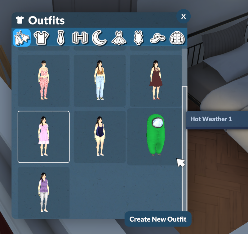 Expanded Outfit Categories
