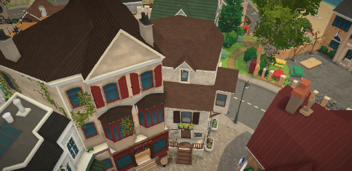 Functional house on the square