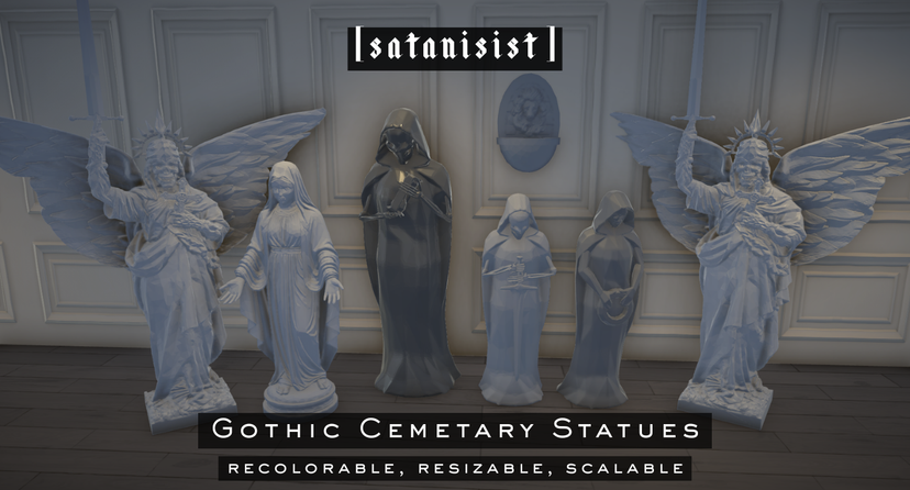 [satanisist] Gothic Cemetary Statues