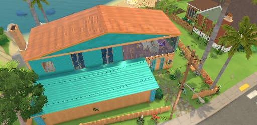 Blue beach home