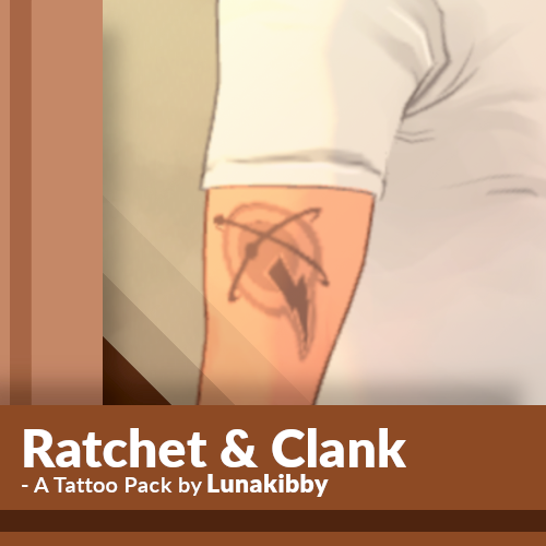 Ratchet & Clank - A Tattoo Pack [LKBY]