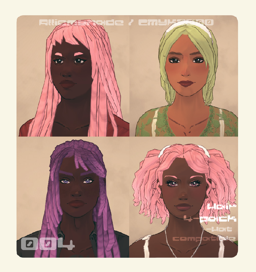 Hair 4-Pack _004 [Reuploaded]