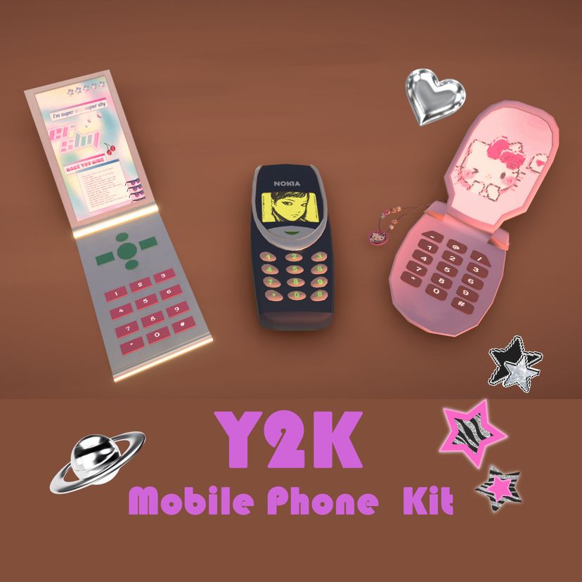 [Bear] Y2K Mobile Phone Kit