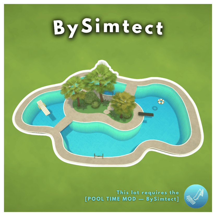 Tropical Island Pool Lot — BySimtect