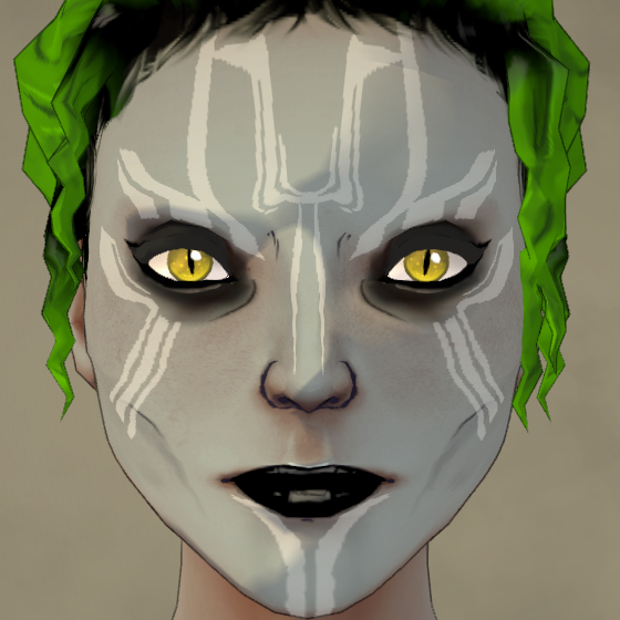 Cyberpunk Tribal Face Paint