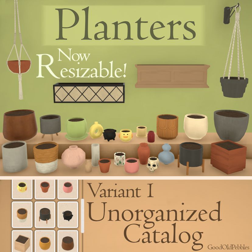 [Pebbles] Planters Variant 1 Unorganized Catalog