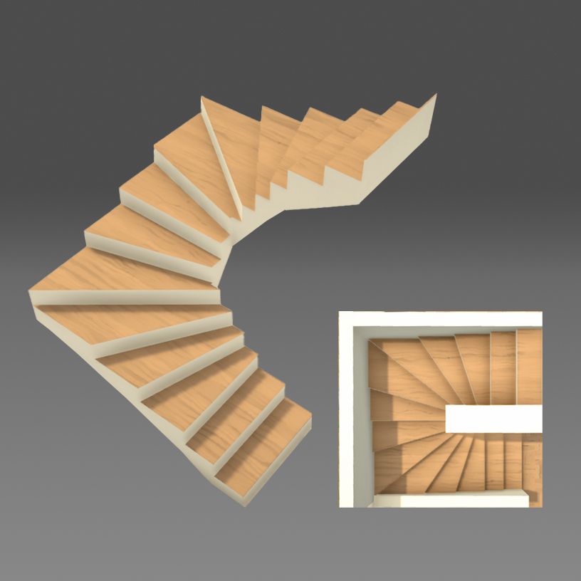 U-Shaped Staircase