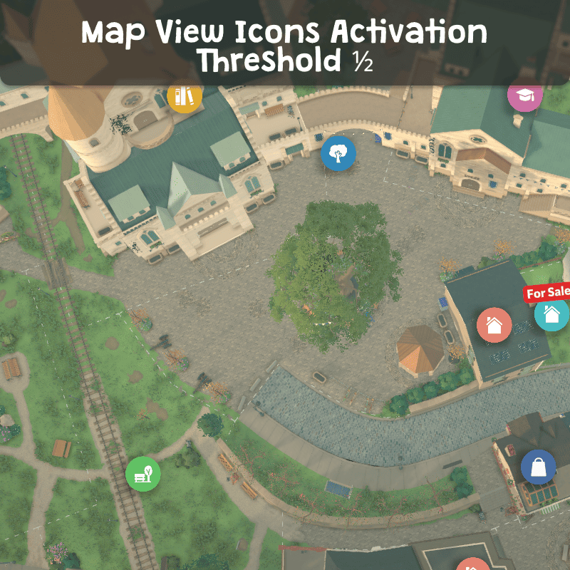 Map View Icons Activation Threshold ½