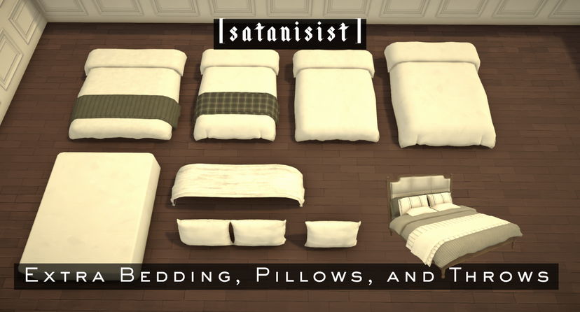 [satanisist] Extra Bedding Set [Shams, Covers, Throws]