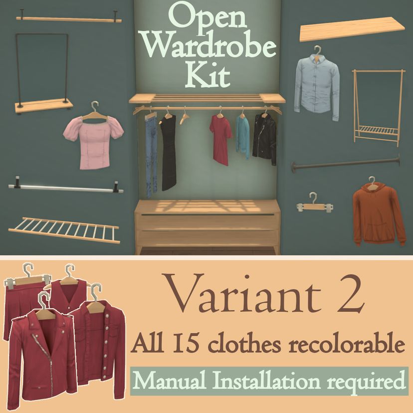 Open Wardrobe Kit Variant 2 WIP