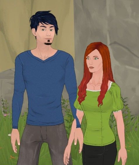 Onischa und Nick Berger, ein junges Paar, verheiratet.