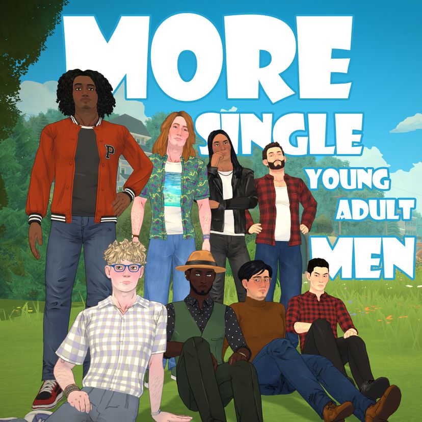 More Single Young Adult Men