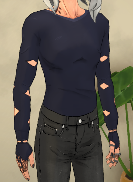[CC] Torn Rugged Sweater