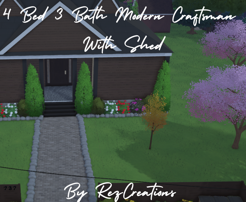 4 Bed 3 Bath Modern Craftsman w/ Shed