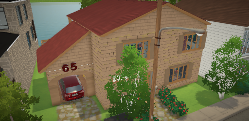 Beige Brick Family House