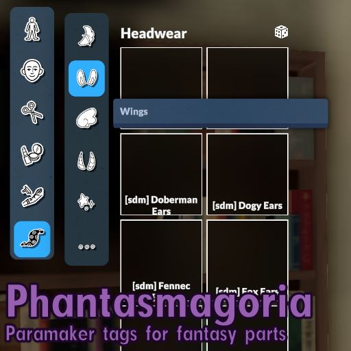 [sdm] Phantasmagoria; Paramaker Categories for Fantasy Parts