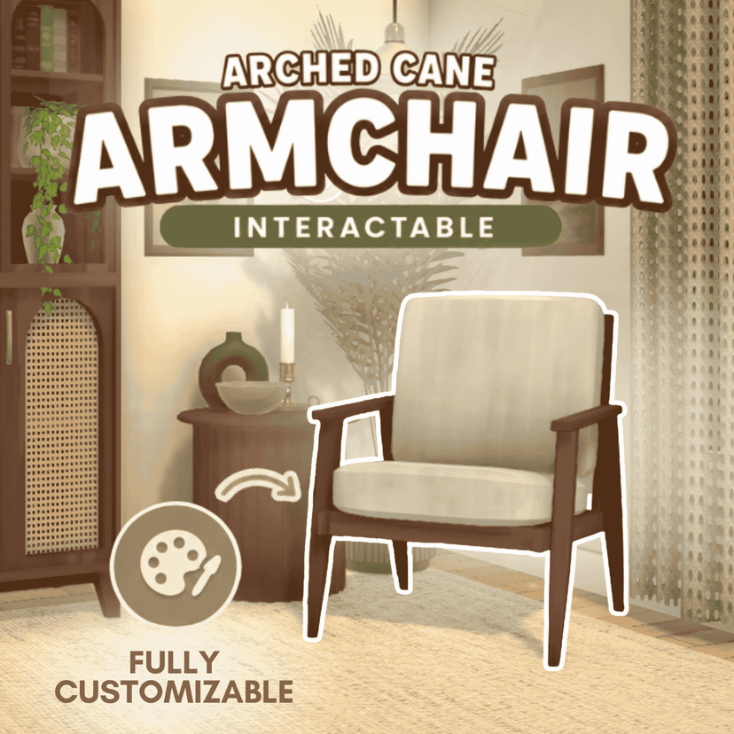 Arched Cane Armchair