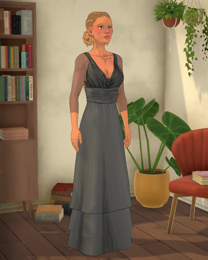 [MW] Romantic long dress