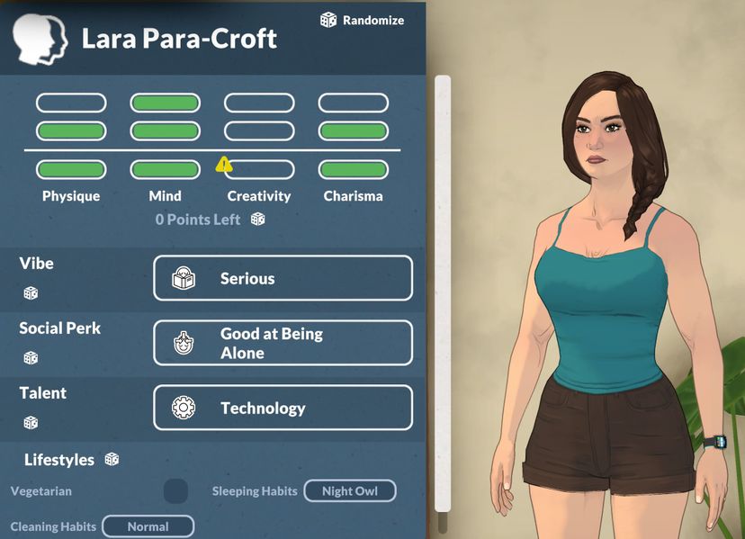 The Para-Croft Household