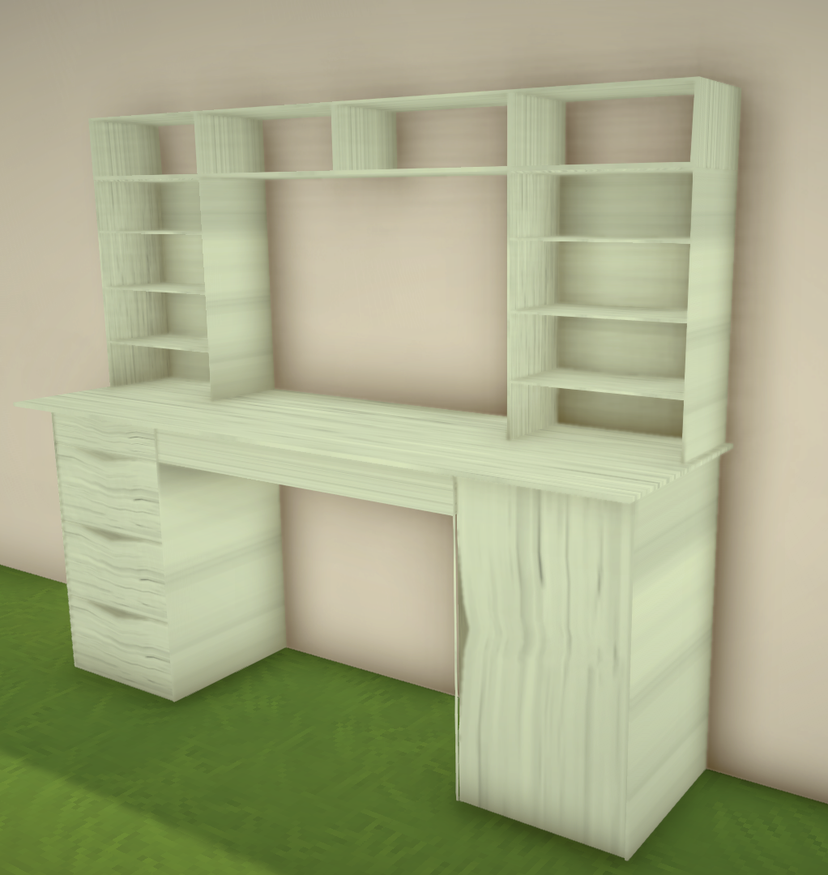 Desk with a shelf