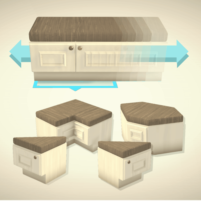 Resizable Built-In Bench Kit