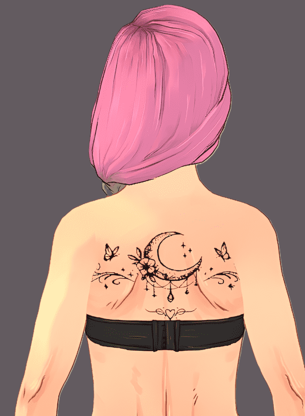 Moonlight Bloom Tattoo