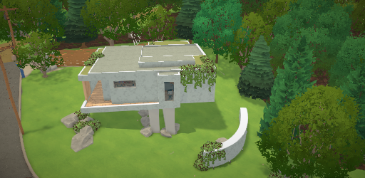 Modern Brutalist house