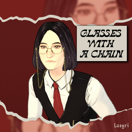Glasses with a chain