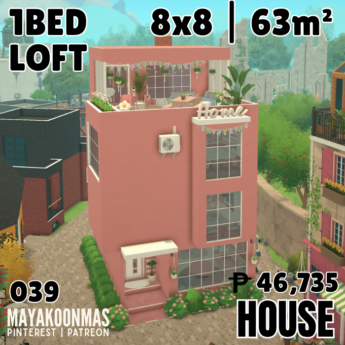 039 | HOUSE| 1BED | 8X8