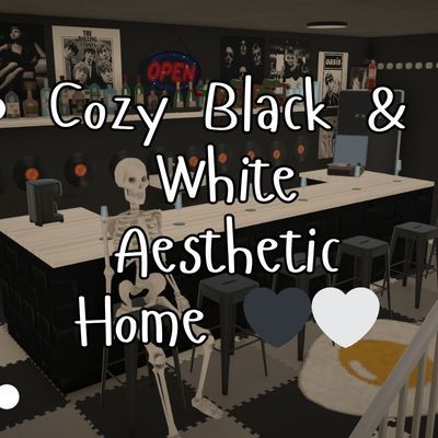 Cozy Black & White Aesthetic Home 🖤🤍