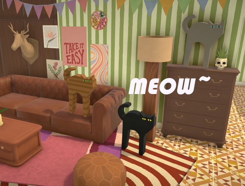 [Bear] Cat decoration