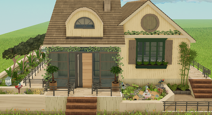 small house gardens pool (furnished)