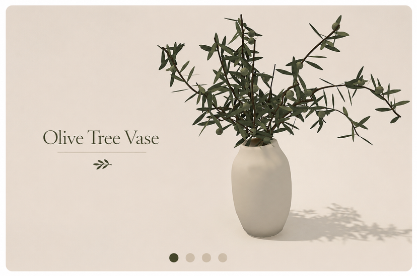 Olive Tree Vase