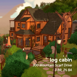Log Cabin on Mountain Scarf Drive [pujipop ♡]