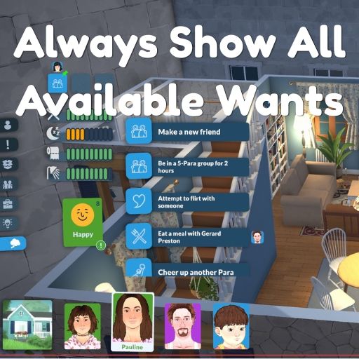 Always Show All Available Wants
