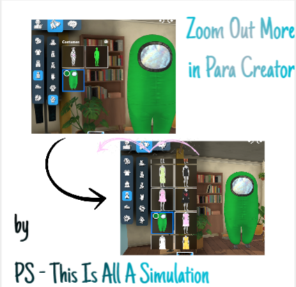 Zoom Out More in Para Creator