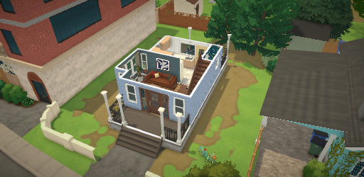 1B/1.5Ba Blue Starter Home