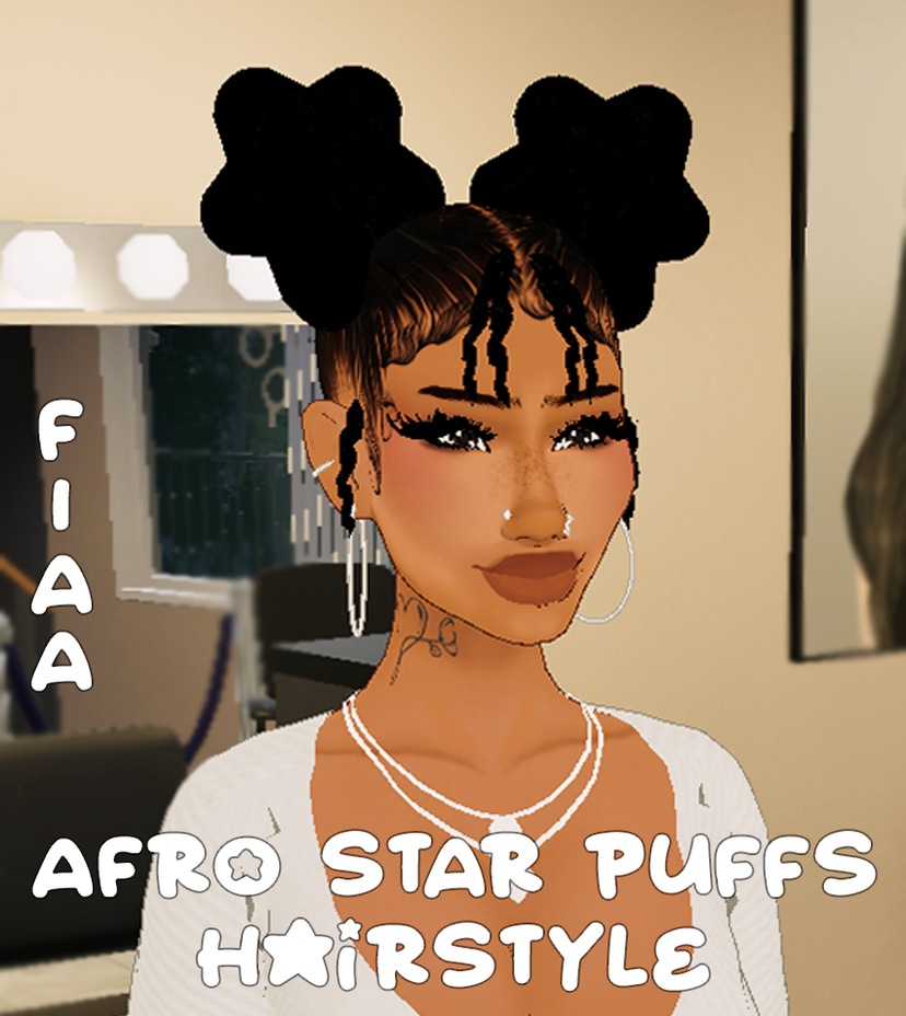 [FIAA] Afro Star Puffs Adult Hairstyle