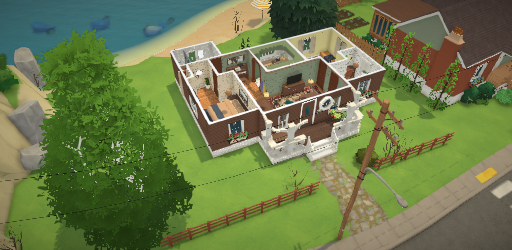 Single Story Brown Bungalow