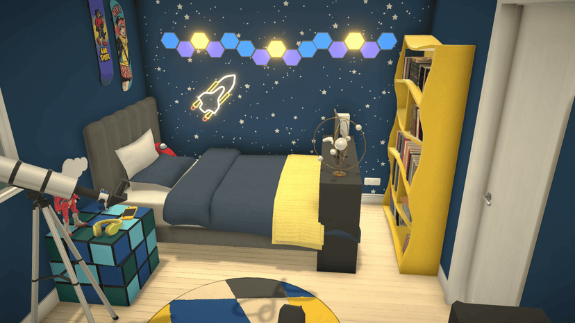 Galaxy lover bedroom