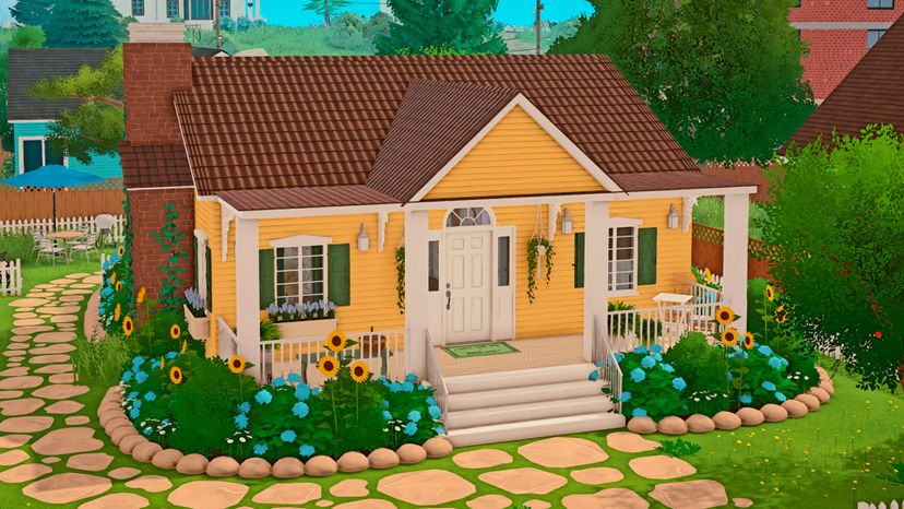 Cozy Yellow One Story House