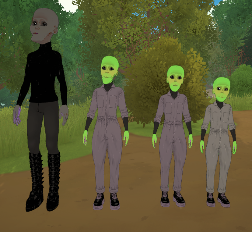 Little Green Men (and a Grey Alien)