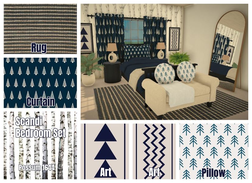 Blue Scandi Bedroom