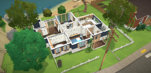Dreamy blue beach house